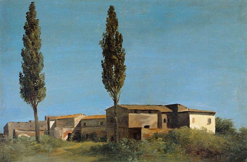 Pierre-Henri de Valenciennes the Two Poplar Trees China oil painting art